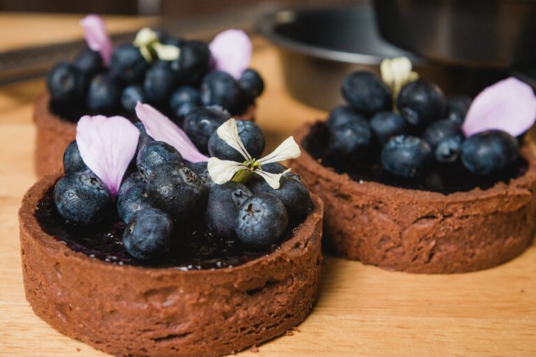 Tartaletas de Chocolate y Arándanos