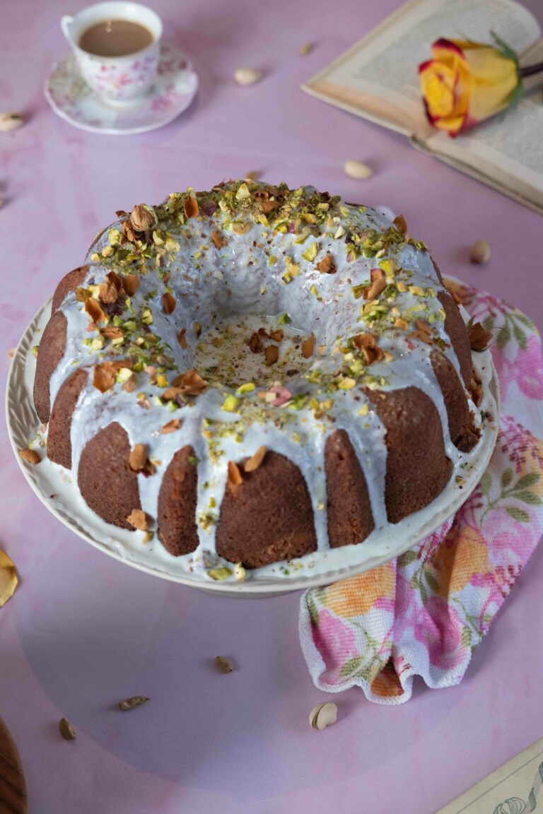 Torta de Pistacho y Cardamomo