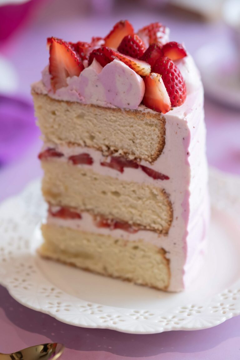 Torta de Vainilla y Frutillas