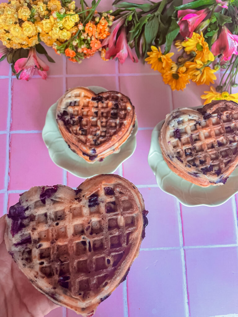 Waffles de Arándanos