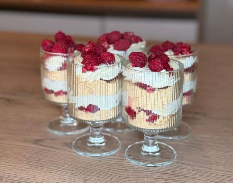 Triffle de Frambuesa - sin horno