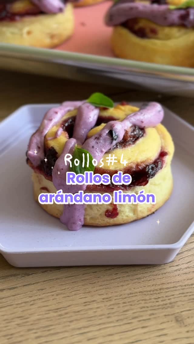 Rollos de Arandanos y Limon