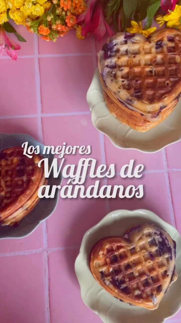 Waffles de Arándanos